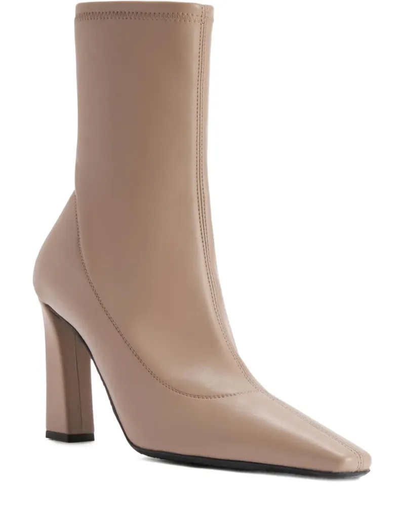 Giuseppe Zanotti Janie Stretch Stiefeletten mit eckiger Kappe - Nude Nude