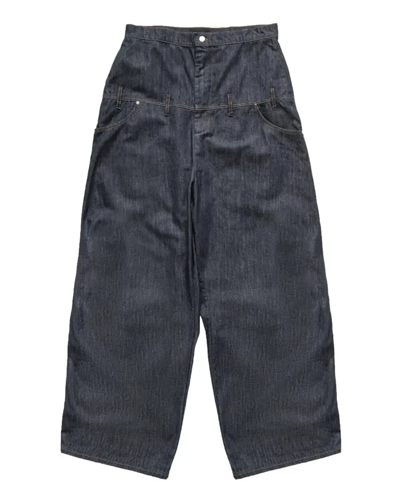 Spencer Badu Jeans mit doppeltem Bund - Blau Blau