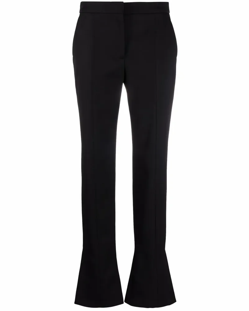 Alexander McQueen Zigarettenhose mit Schlitzen - Schwarz Schwarz