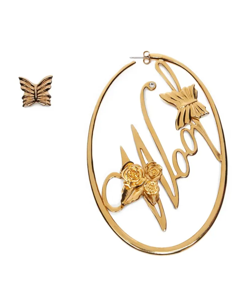 Blumarine Ohrringe mit Schmetterling - Gold Gold