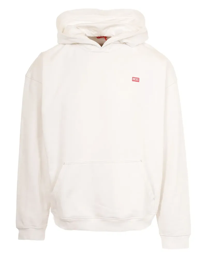 Diesel Hoodie mit grafischem Print - Weiß Weiß