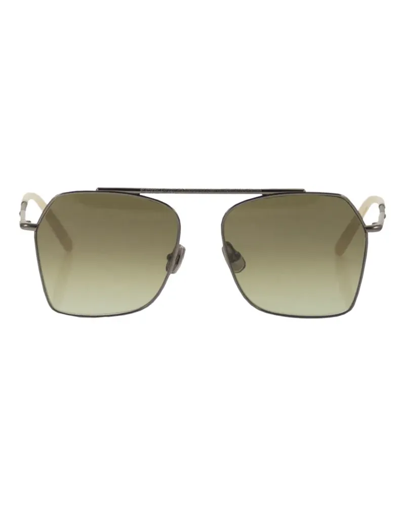 Brunello Cucinelli geometric-frame sunglasses - Grau Grau