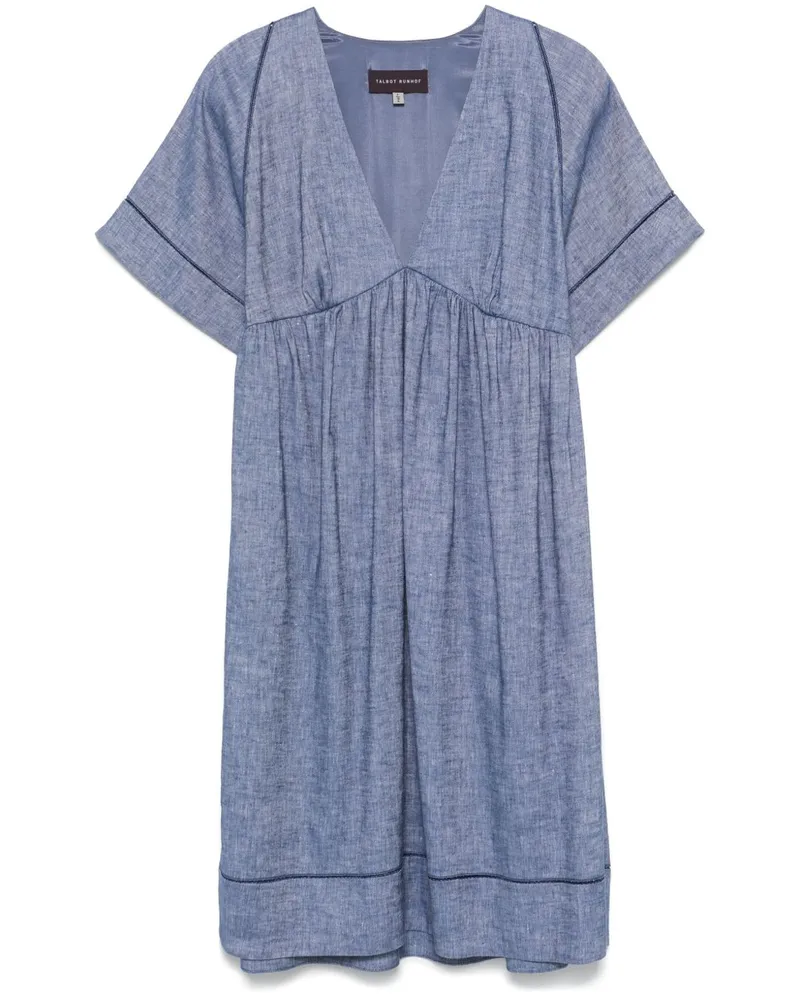 Talbot Runhof Ausgestelltes Minikleid - Blau Blau