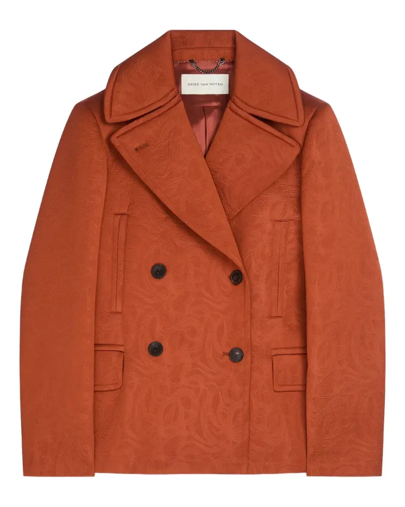 Dries van Noten Doppelreihiges Sakko - Orange Orange