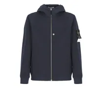 Hoodie mit Kompass-Patch - Blau