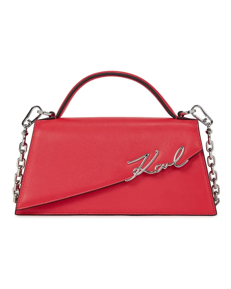 Karl Lagerfeld Signature Umhängetasche - Rot Rot