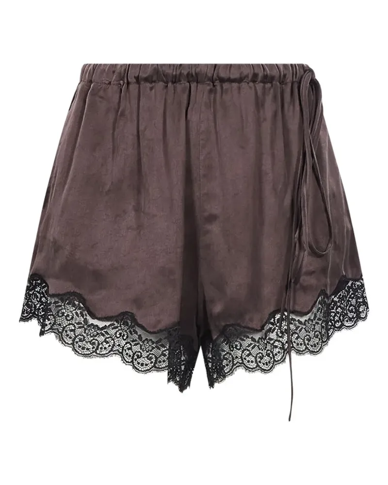ANDAMANE Lune lace-trim shorts - Braun Braun