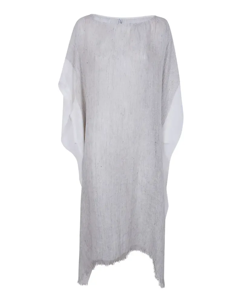 Liviana Conti fringed panelled maxi dress - Grau Grau