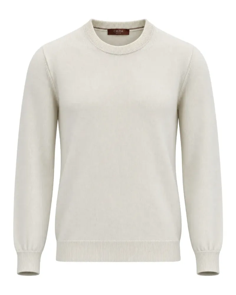 CRUNA crew-neck raglan-sleeve sweater - Nude Nude