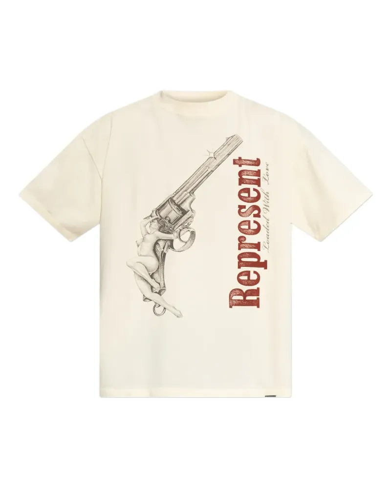 REPRESENT print T-shirt - Nude Nude