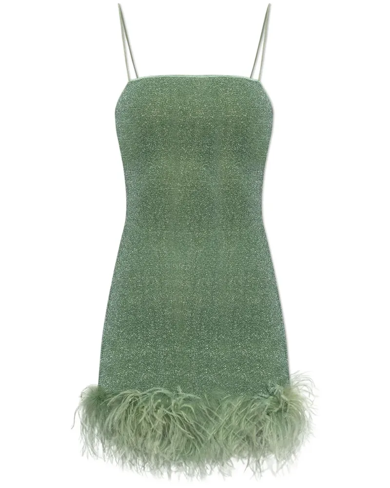 Oséree Lumiere Plumage Minikleid - Grün Grün