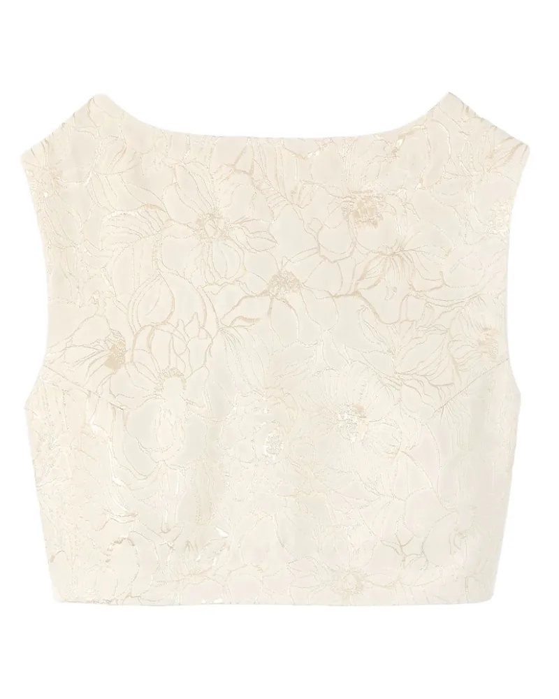 DESTREE Ärmelloses Jacquard-Top - Nude Nude