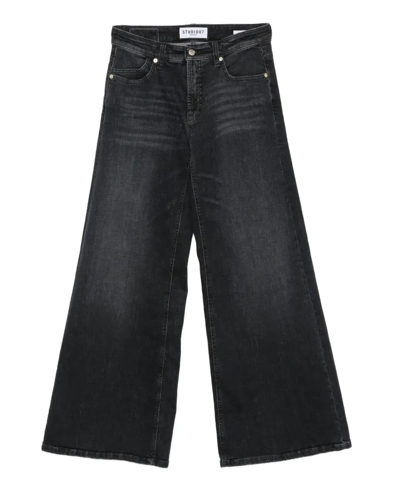 Cambio faded palazzo jeans - Blau Blau