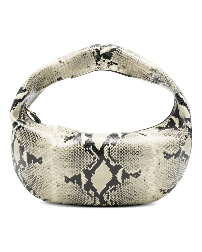 KHAITE Medium Olivia snake-print tote bag - Schwarz Schwarz