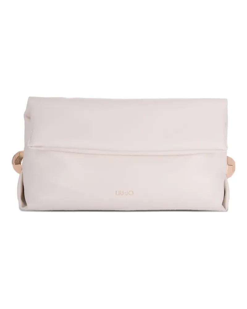 Liu Jo pale hardware clutch bag - Nude Nude