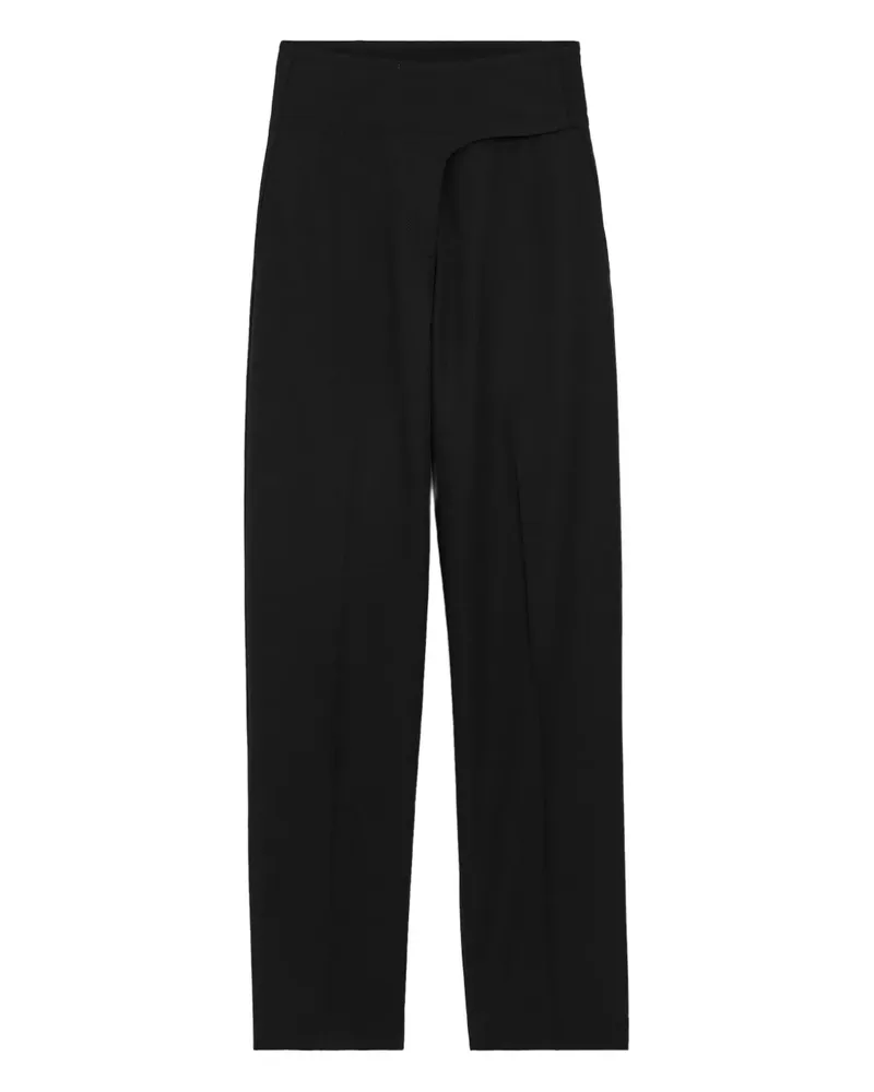 AMI Paris belted tailored trousers - Schwarz Schwarz
