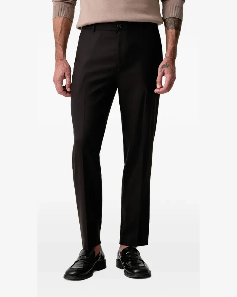 JOOP! Gerade Hose mit Bügelfalten - Braun Braun