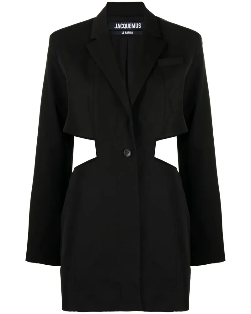 Jacquemus La Robe Bari Minikleid - Schwarz Schwarz