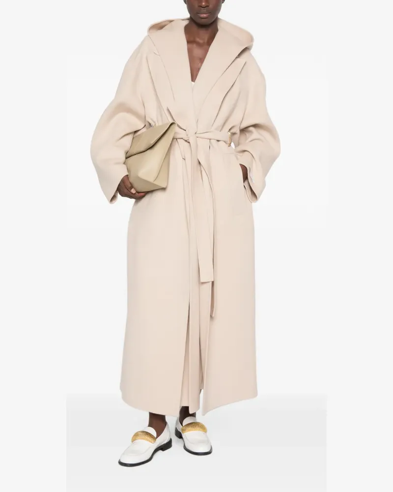 SPORTMAX Mantel mit Kapuze - Nude Nude