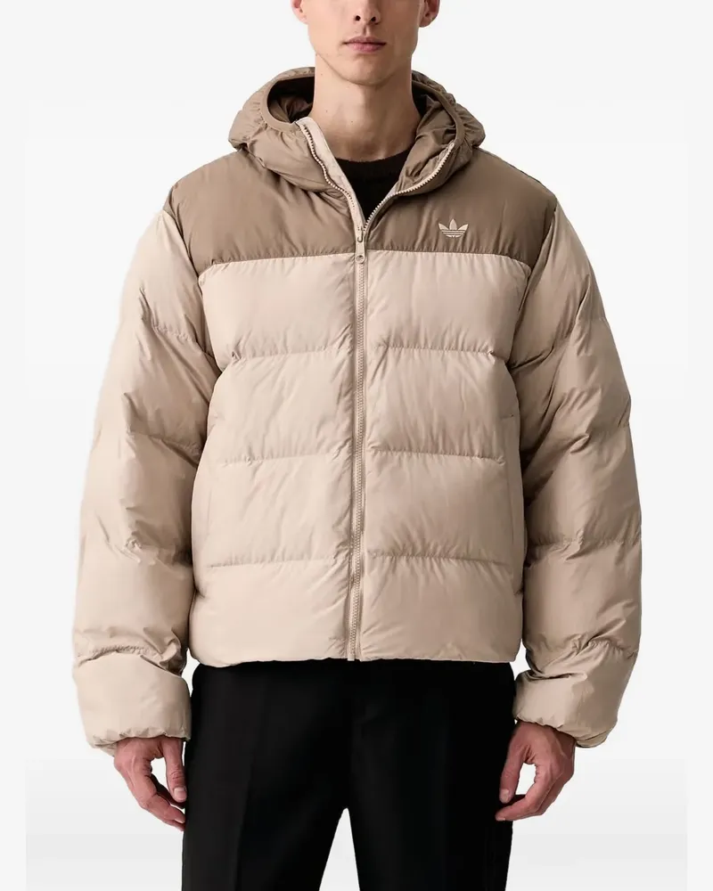adidas Regen hooded padded jacket - Nude Nude