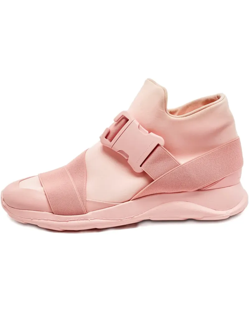 Christopher Kane buckle-leather sneakers - Rosa Rosa