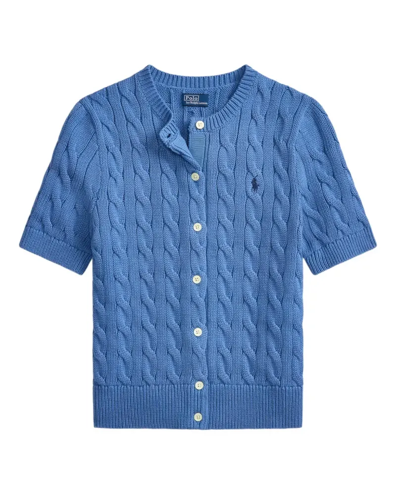 Ralph Lauren Cardigan mit Zopfmuster - Blau Blau