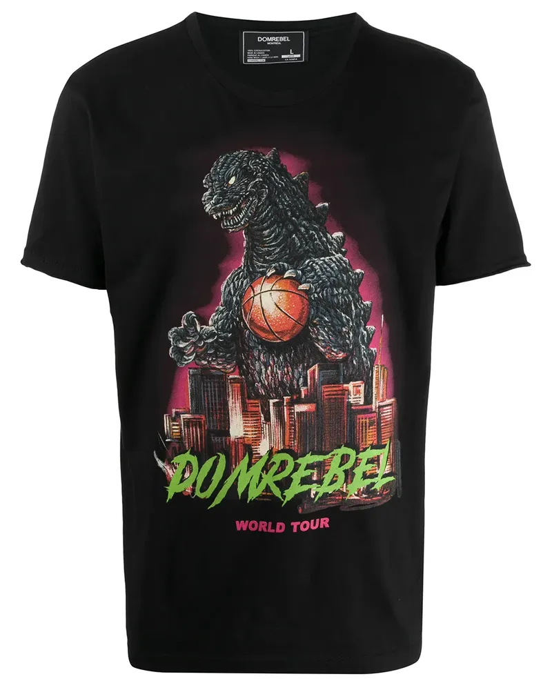 DOMREBEL Dom Rebel' T-Shirt - Schwarz Schwarz