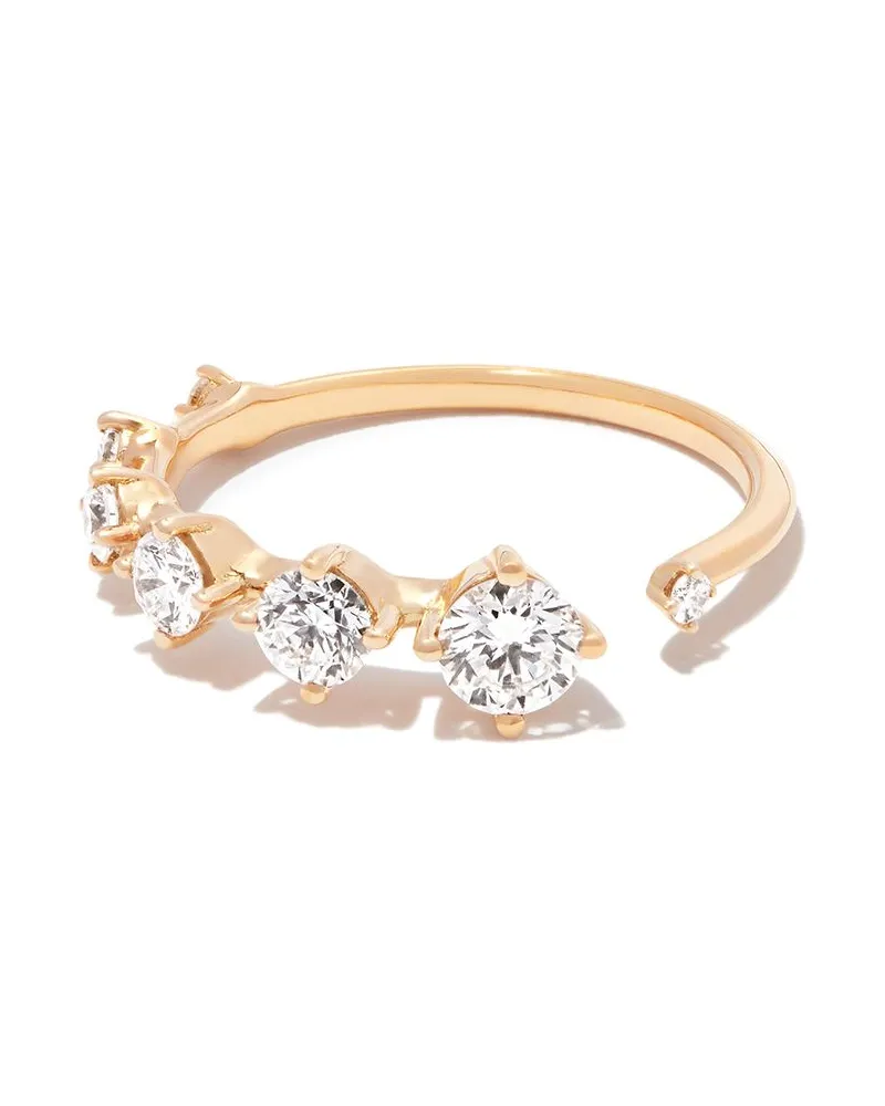 Fernando Jorge 18kt kleiner Sequence Gelbgoldring mit Diamant Gold