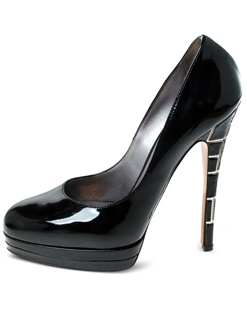 Casadei 2024 Plateau-Pumps 135mm - Schwarz Schwarz