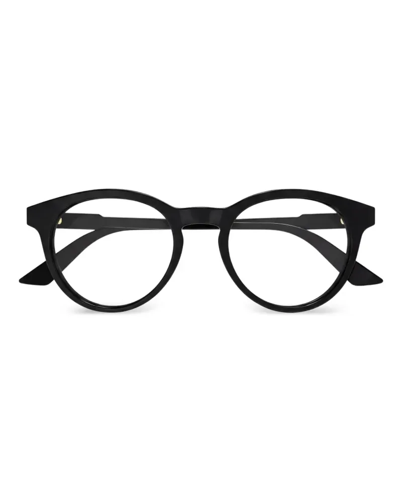Gucci Brille mit rundem Gestell - Schwarz Schwarz