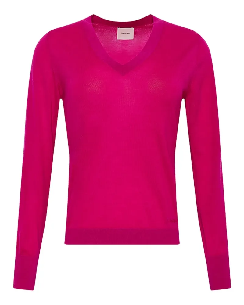 Calvin Klein Oberteil mit V-Ausschnitt - Rosa Rosa