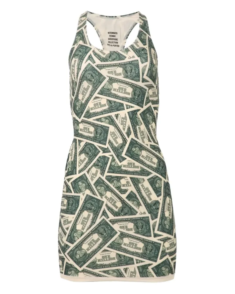 VETEMENTS Million Dollar mini dress - Grün Grün