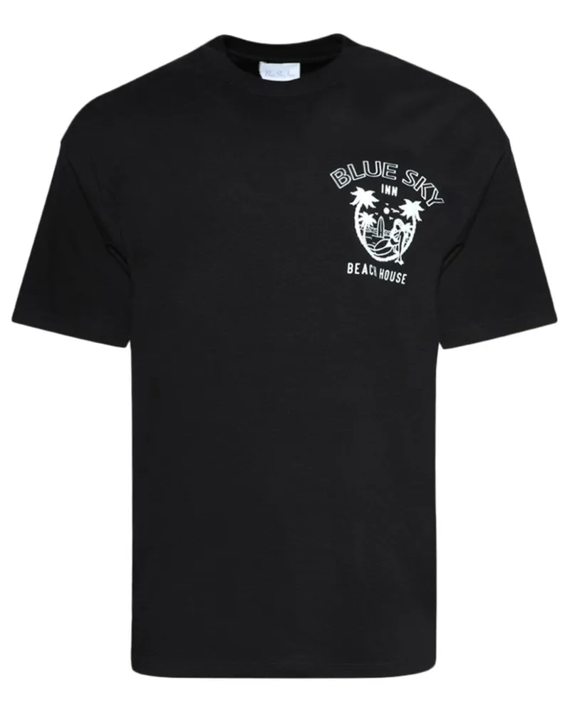 Blue Sky Inn Beach House T-Shirt - Schwarz Schwarz