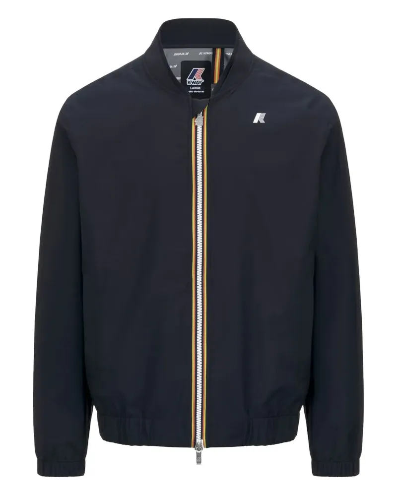 K-Way Jacke mit Logo-Patch - Schwarz Schwarz