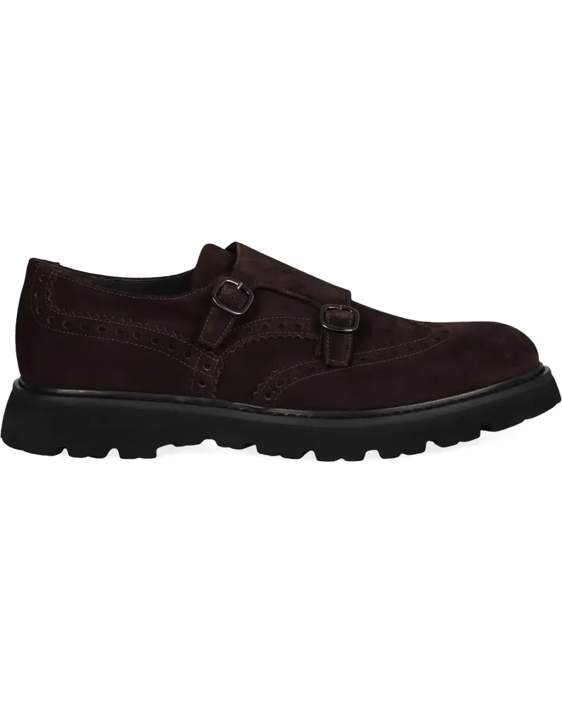 Doucal´s Monk-Schuhe aus Wildleder - Braun Braun