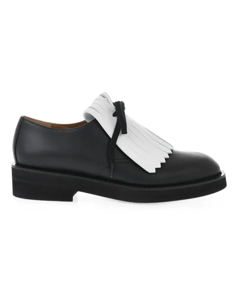 Marni Derby-Schuhe mit Fransen - Schwarz Schwarz