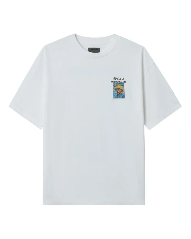 Musium Div. T-Shirt mit Print - Weiß Weiß
