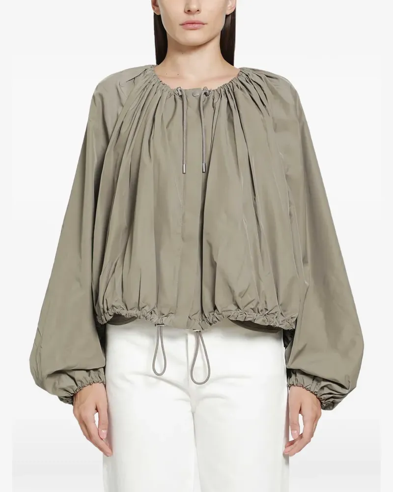 Totême Geraffte Parachute Jacke - Grau Grau