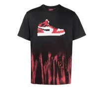 T-Shirt mit Sneaker-Motiv