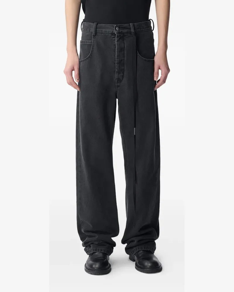 Ann Demeulemeester Jeans mit Kordelzug - Grau Grau