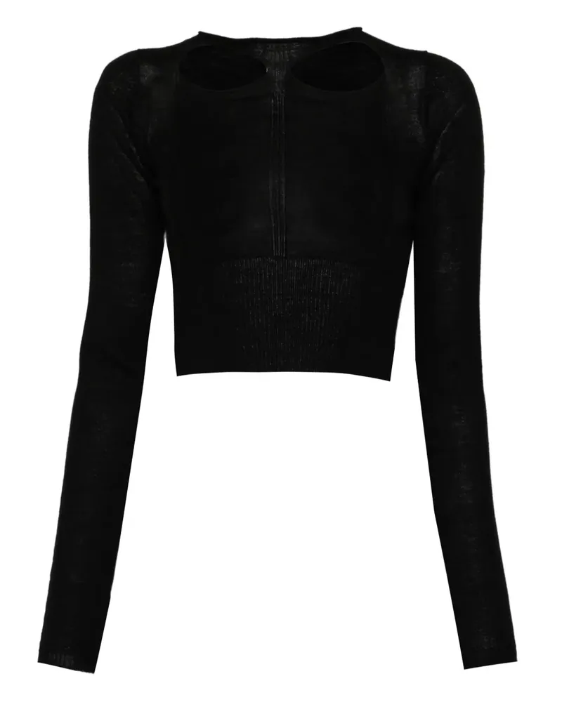 Rick Owens Pullover mit Cut-Out - Schwarz Schwarz