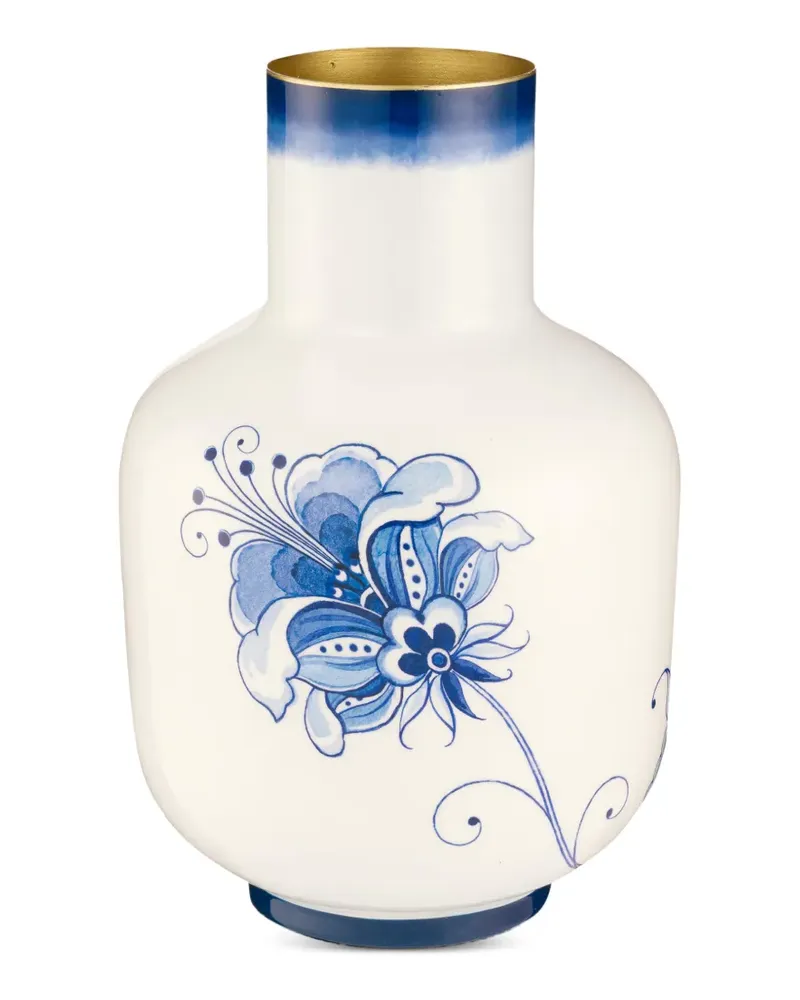 PiP Studio Vase aus Eisen mit Blumen-Print - Nude Nude