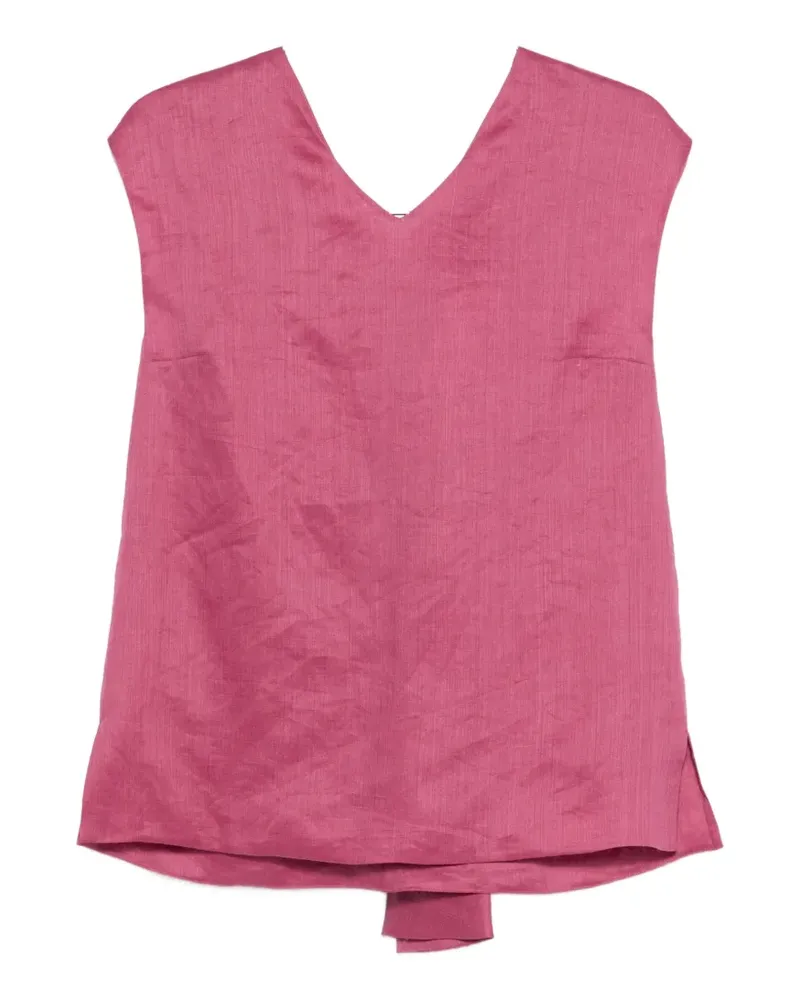 Max Mara V-neck top - Rosa Rosa