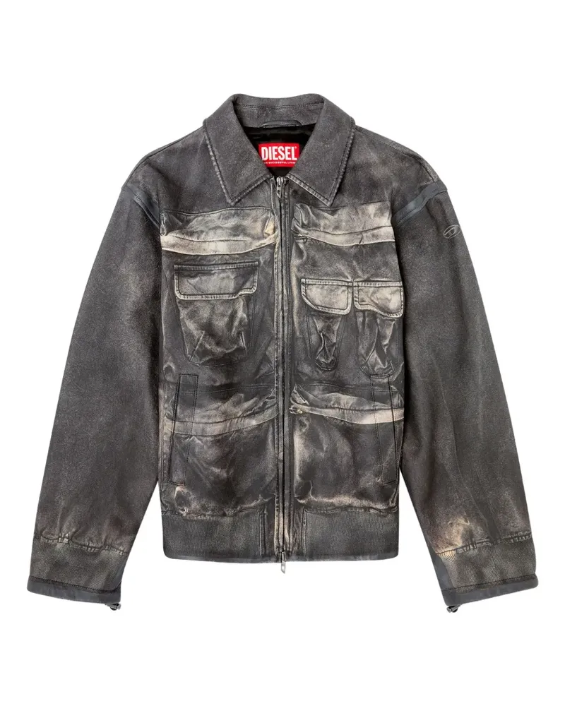 Diesel L-Mayer Jacke - Grau Grau