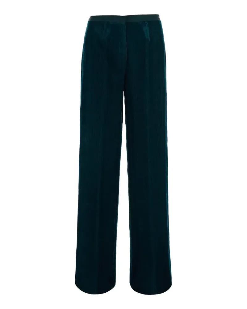 forte_forte Gerade Hose mit Cord-Effekt - Blau Blau