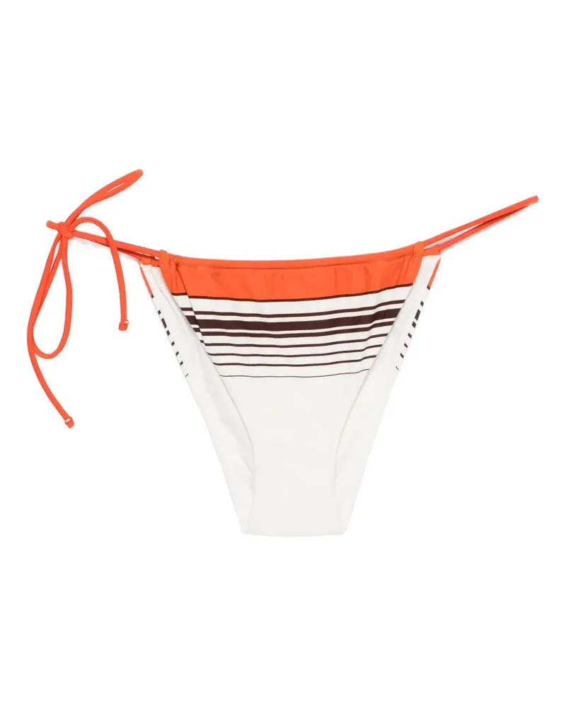 SIR Destino striped-pattern bikini bottom - Weiß Weiß