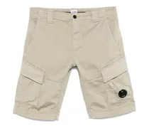 Cargo-Shorts aus Satin - Nude