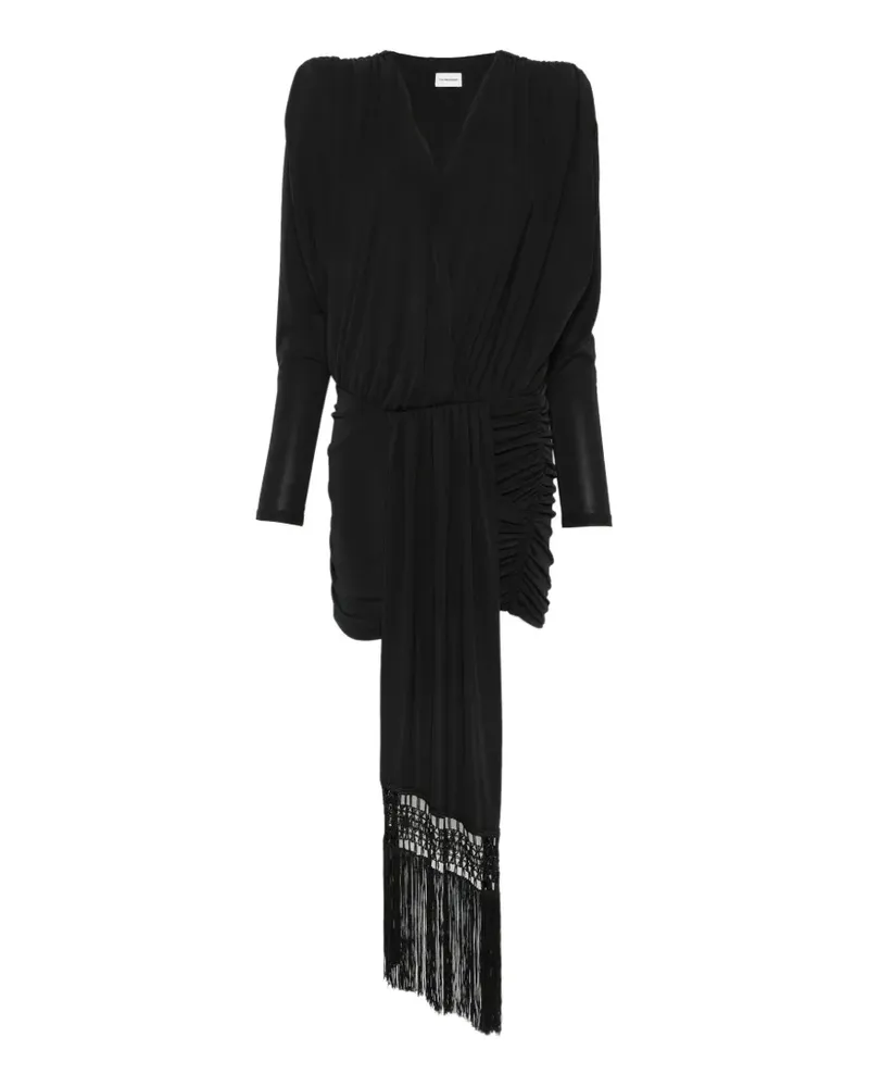 ANDAMANE Dalia ruched mini dress - Schwarz Schwarz