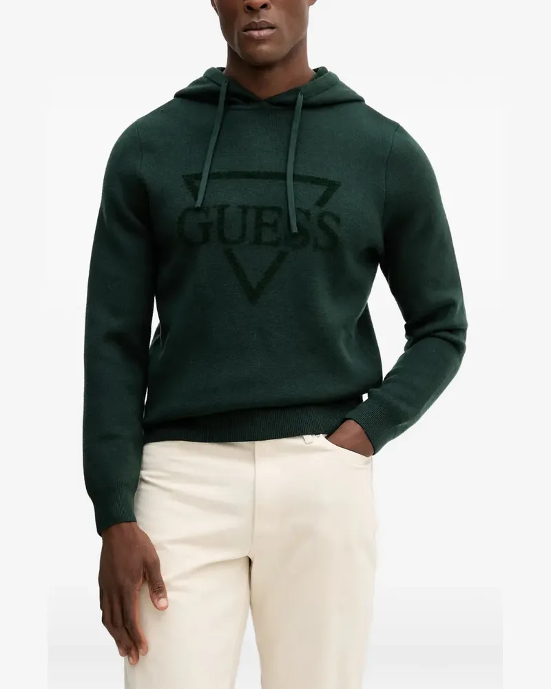 Guess Hoodie mit Logo - Grün Grün