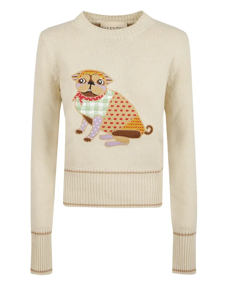 Valentino Garavani Bestickter Pullover - Nude Nude